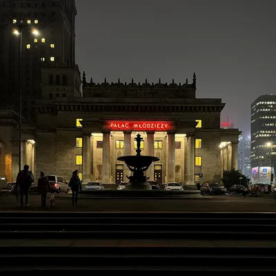 Warsaw nights #fog #autumn #warszawa #warsaw #poland #pkin #night #architecture